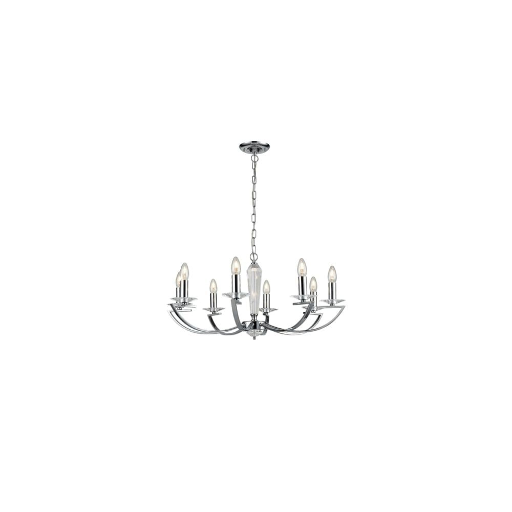 Franklite FL2241/8 Artemis 8 Light Pendant Chrome