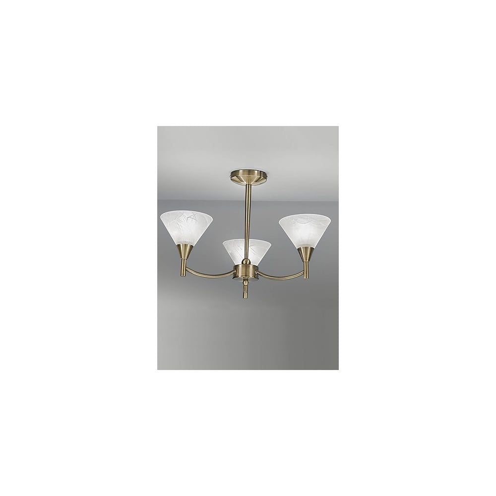Franklite FL2251/3 Harmony 3 Light Ceiling Flush Bronze