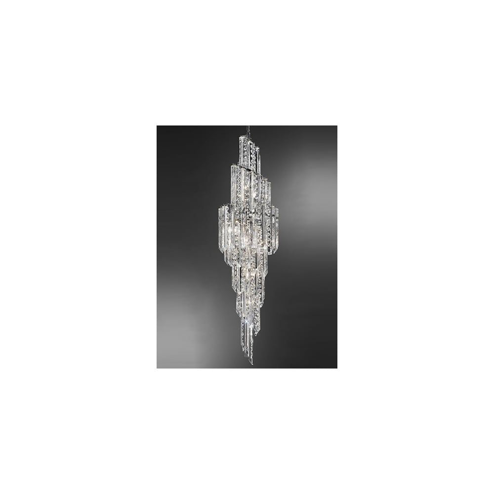 Franklite FL2264/11 Valentina 11 Light Pendant Chrome