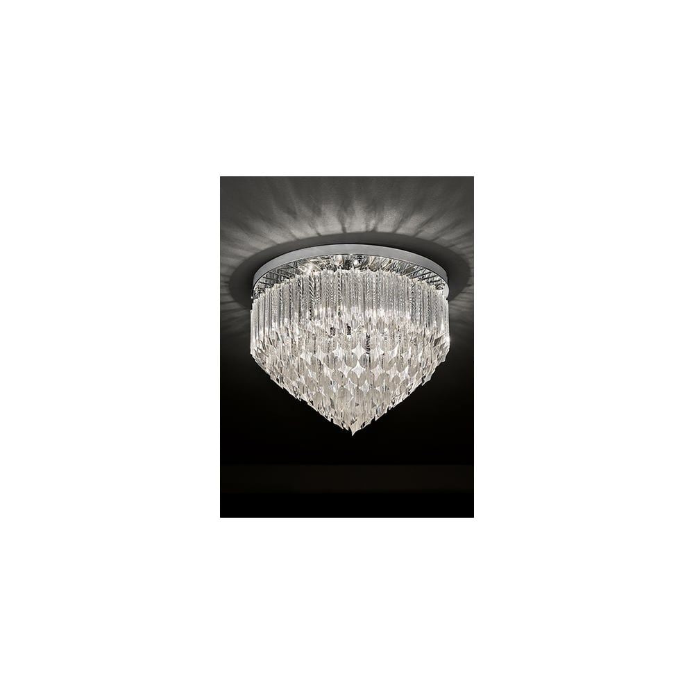 Fran Lighting F2268/6 6 Light Ceiling Flush Chrome