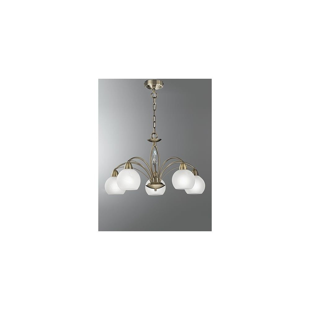 Franklite FL2278/5 Thea 5 Light Pendant / Flush Conversion Bronze