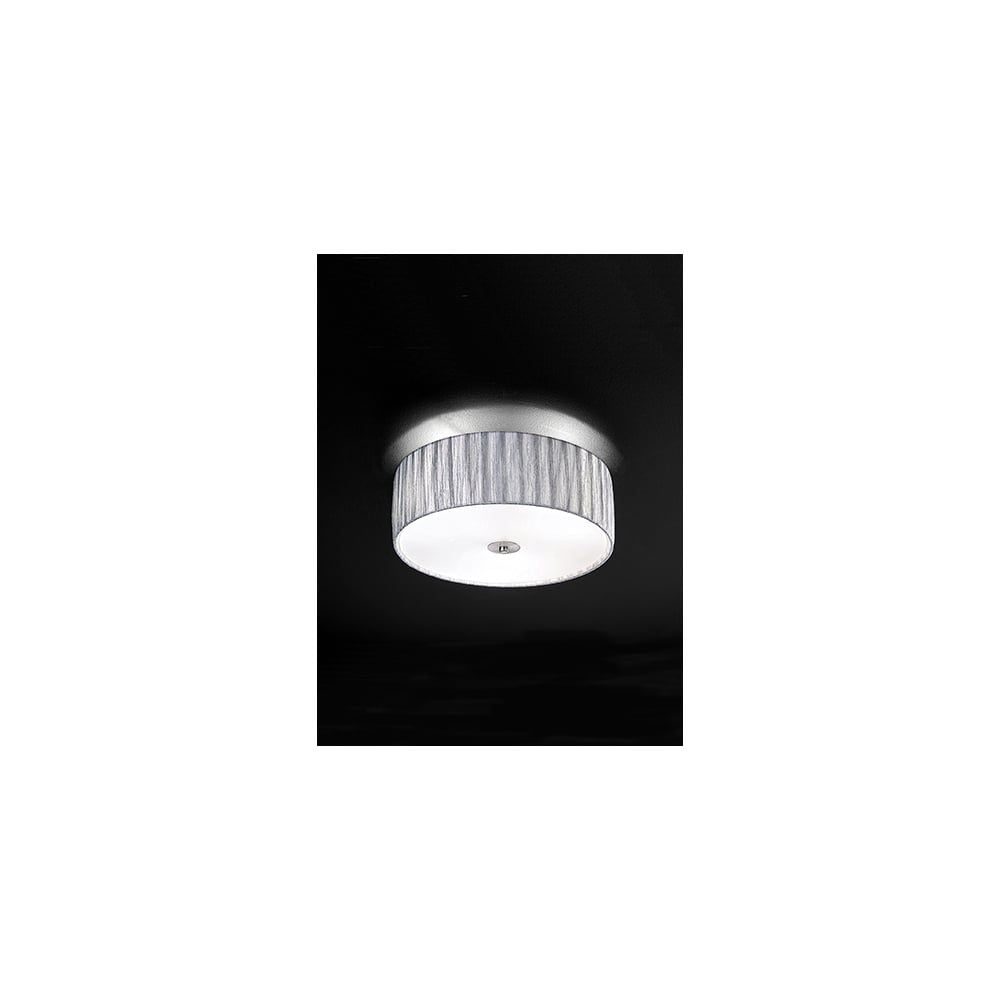 Fran Lighting F2283/3 3 Light Ceiling Flush Satin Nickel