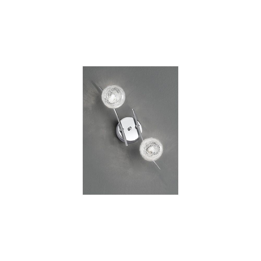 Franklite FL2297/2 Shardice 2 Light Ceiling / Wall Chrome