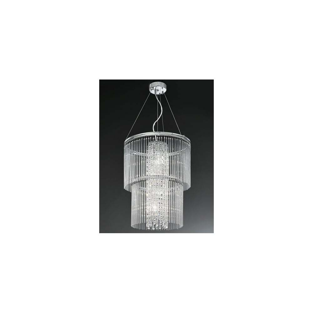 Franklite FL2310/4 Charisma 4 Light Pendant Chrome