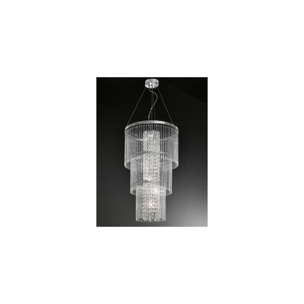 Franklite FL2310/6 Charisma 6 Light Pendant Chrome