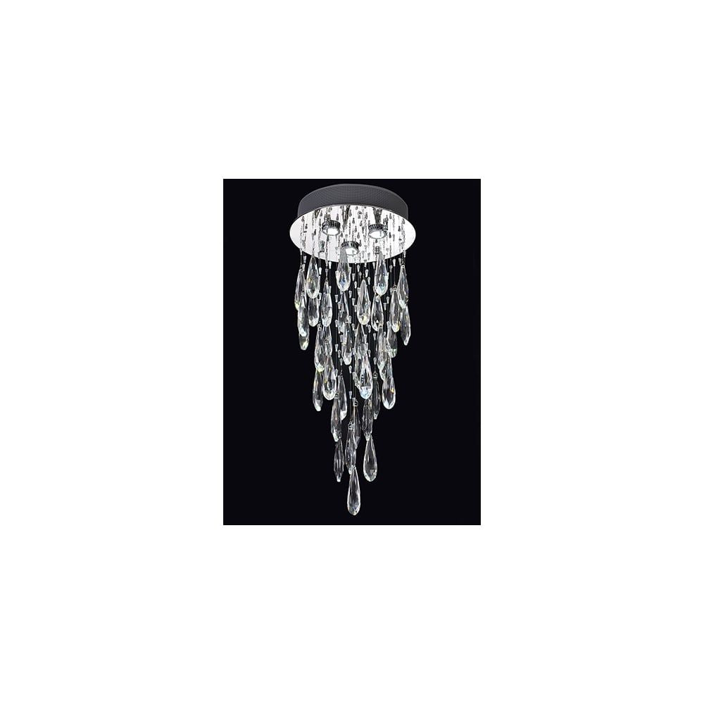 Franklite FL2320/3 Shimmer 3 Light Ceiling Flush Chrome