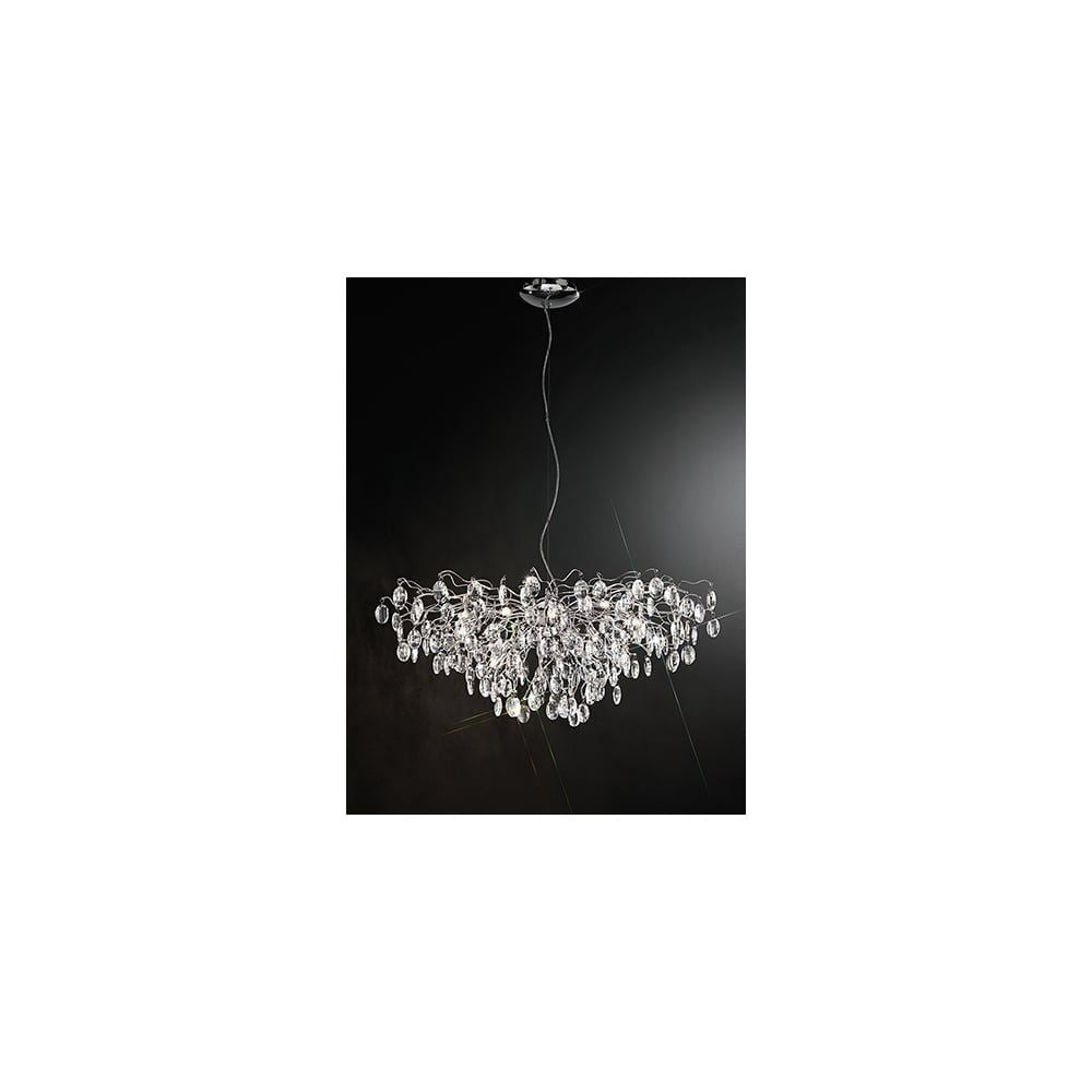 Franklite FL2326/15 Wisteria 15 Light Pendant Chrome