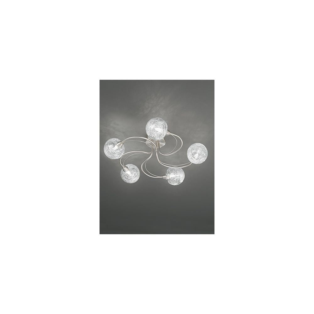 Franklite FL2327/5 Gyro 5 Light Ceiling Flush Satin Nickel