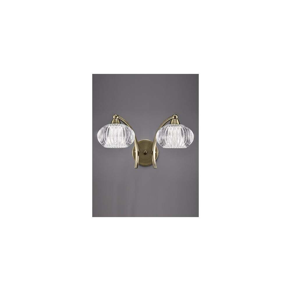 Franklite FL2336/2 Ripple 2 Light Wall Bracket Bronze