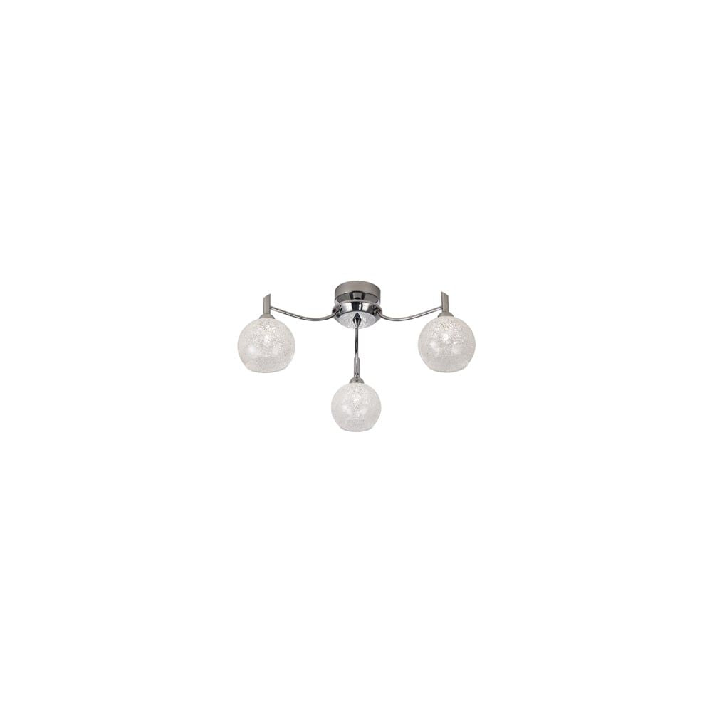 Franklite FL2359/3 Chrysalis 3 Light Ceiling Flush Chrome