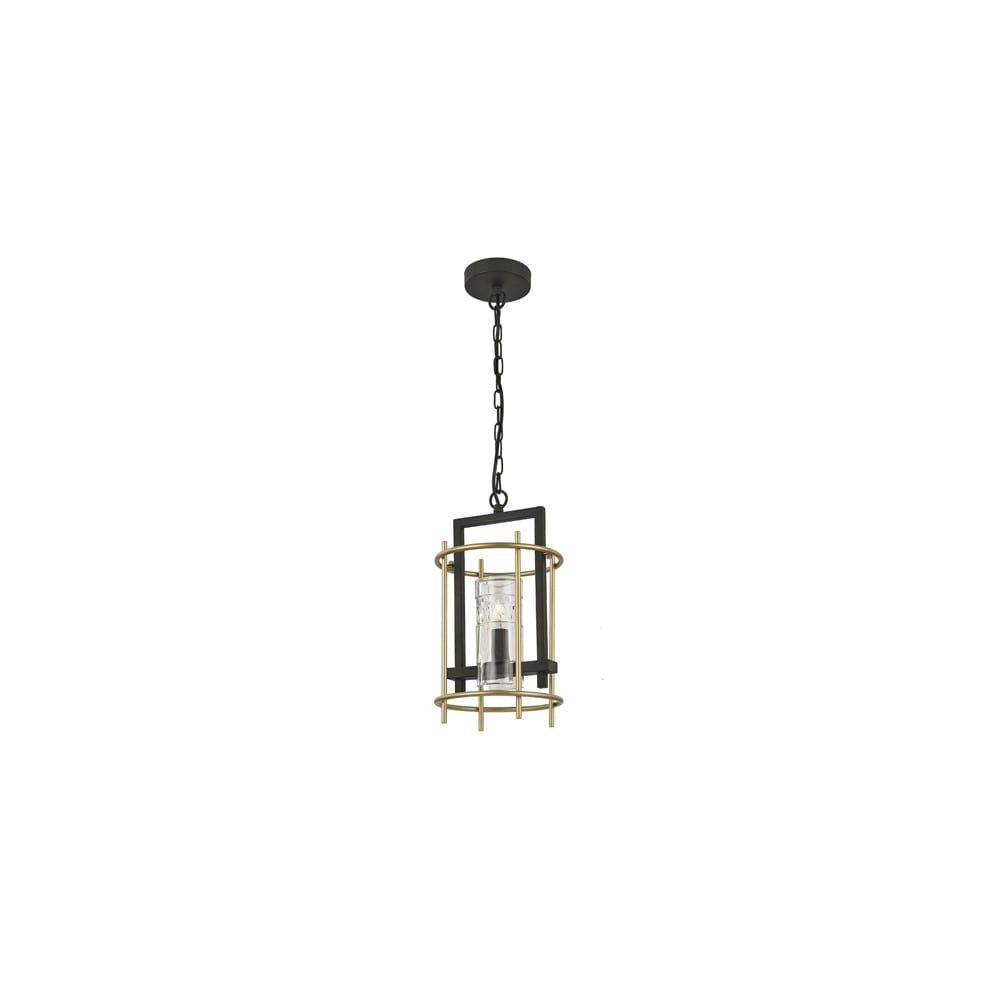 Franklite FL2368/1 Bistro 1 Light Pendant Antique Iron