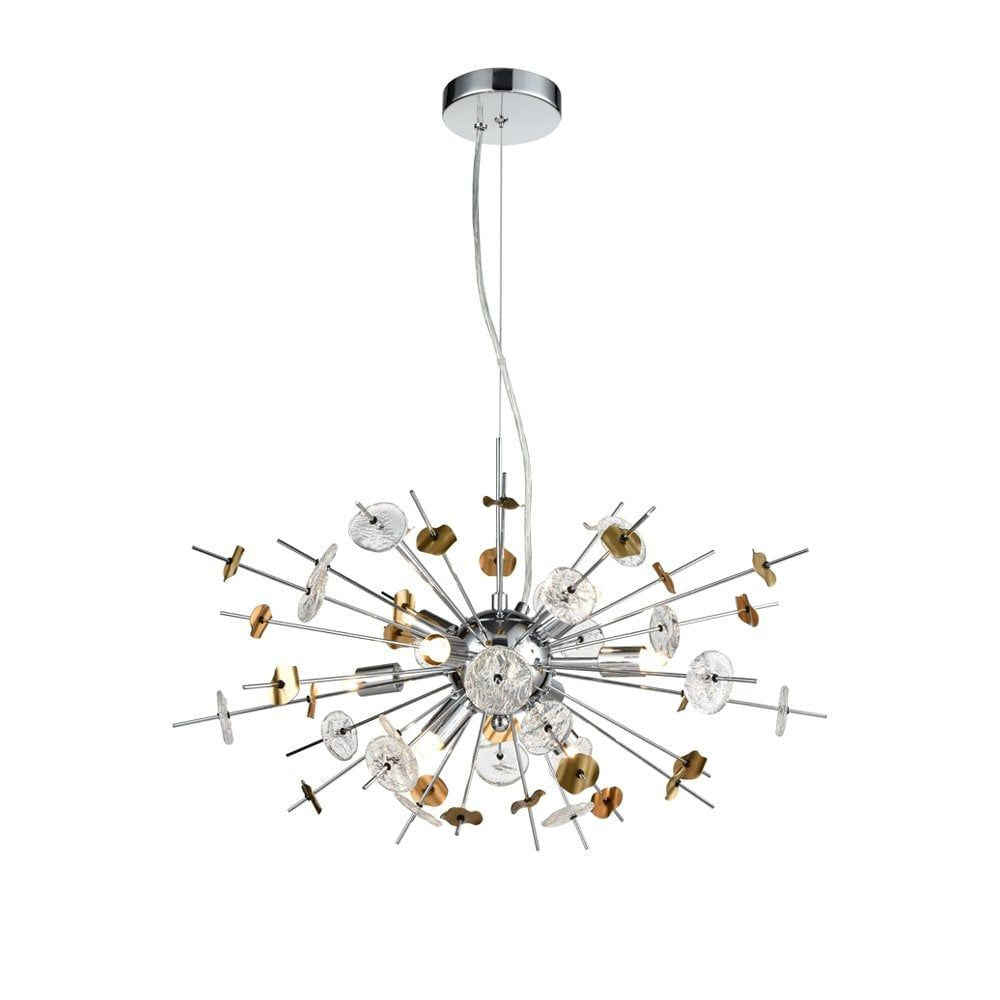 Franklite FL2391-8 8 Light Pendant Chrome