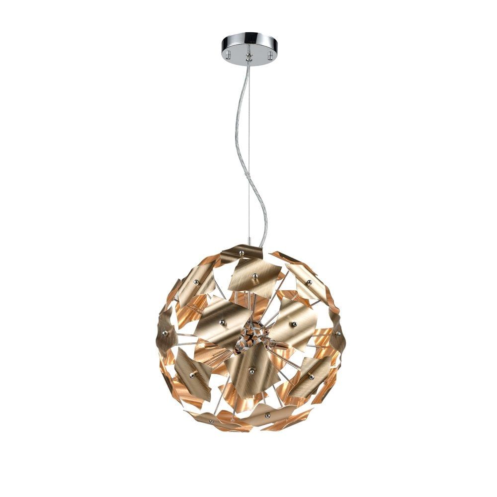 Franklite FL2392-5 5 Light Pendant Gold Colour