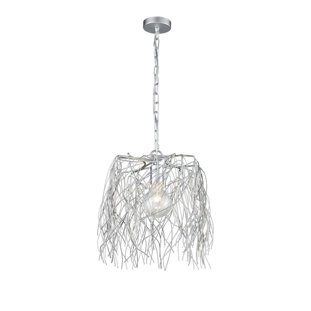 Franklite FL2395-1 1 Light Pendant Silver Colour