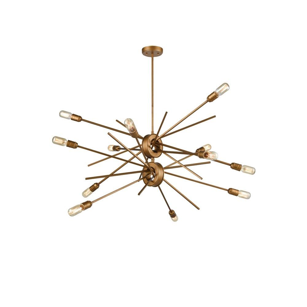 Franklite FL2399-12 12 Light Pendant Gold Colour