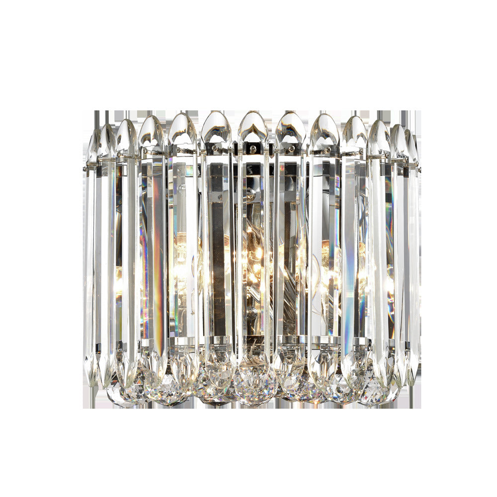 Franklite FL2461-3 Diva 3 Light Wall Bracket Chrome Crystal