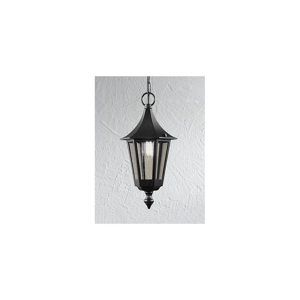 Franklite L1601-1 Outside 1 Light Pendant Black