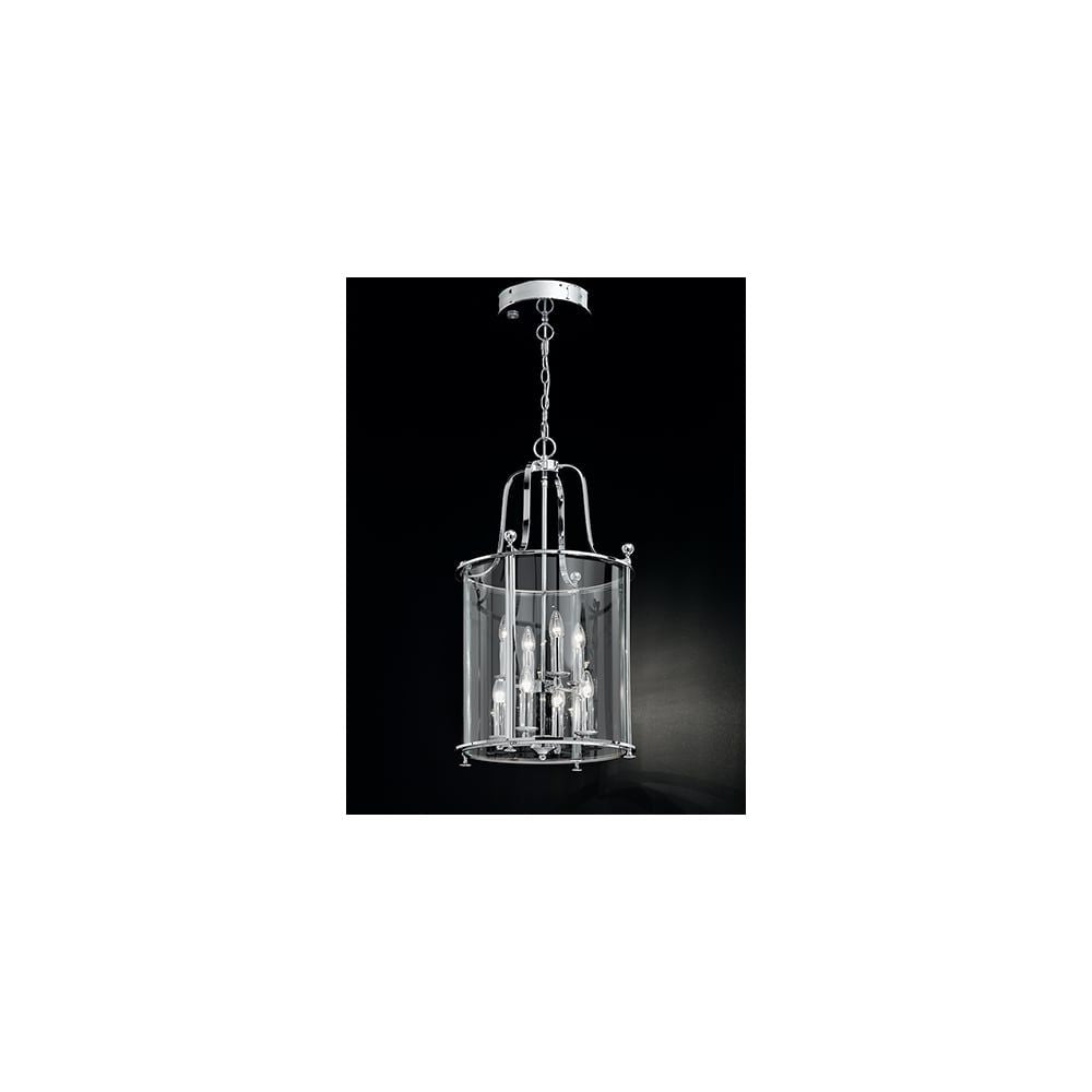 Franklite LA7000/8 Pasillo 8 Light Pendant Chrome