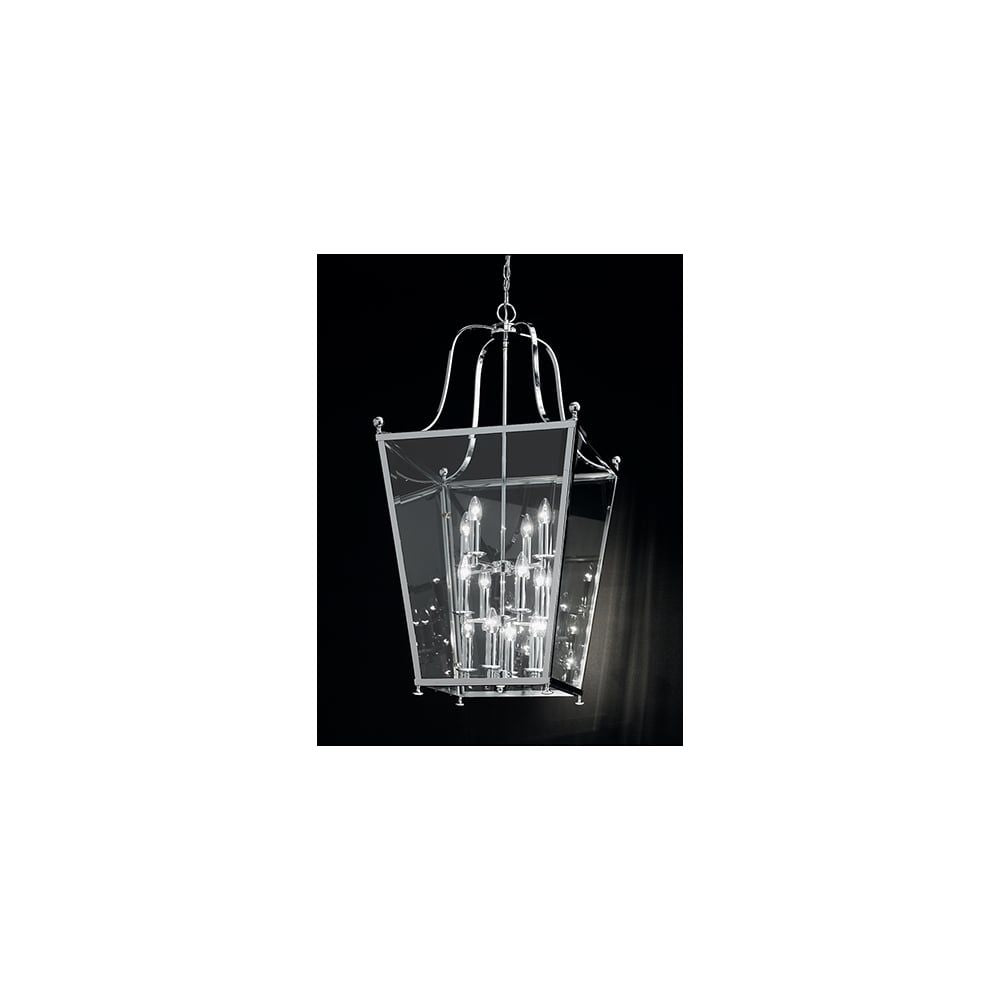 Franklite LA7003/12 Atrio 12 Light Pendant Chrome