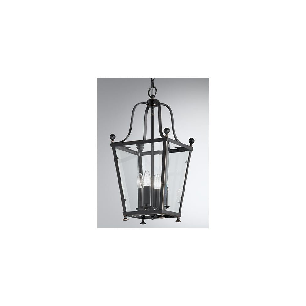 Franklite LA7004/4 Atrio 4 Light Pendant Antique Bronze