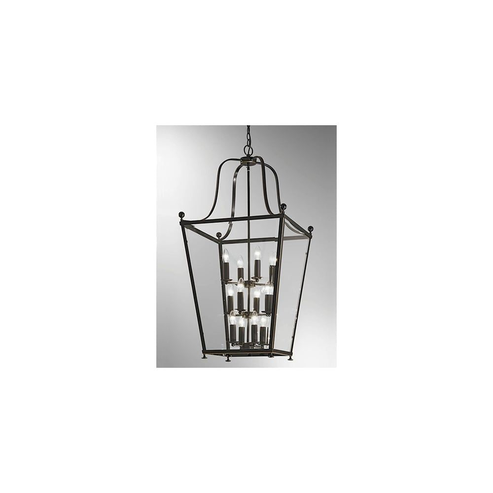 Franklite LA7005/12 Atrio 12 Light Pendant Antique Bronze