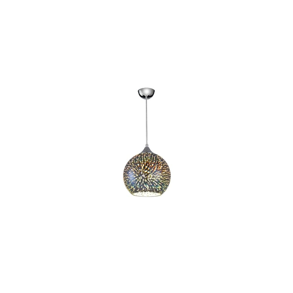 Franklite PCH126 Vision 1 Light Pendant Chrome