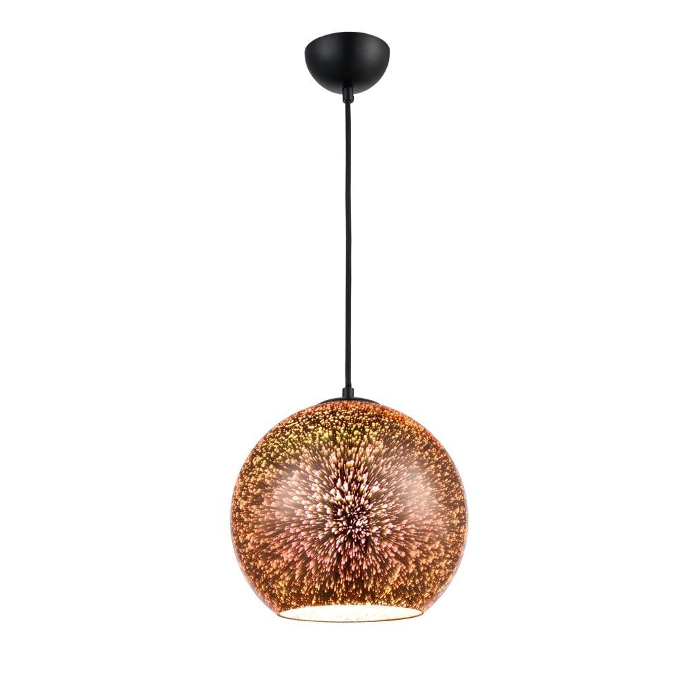 Franklite PCH172 Vision 1 Light Pendant Copper