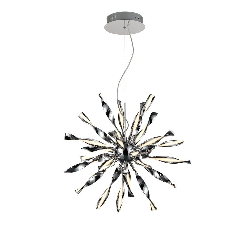 Franklite PCH183 Supernova 24 Light Pendant Chrome