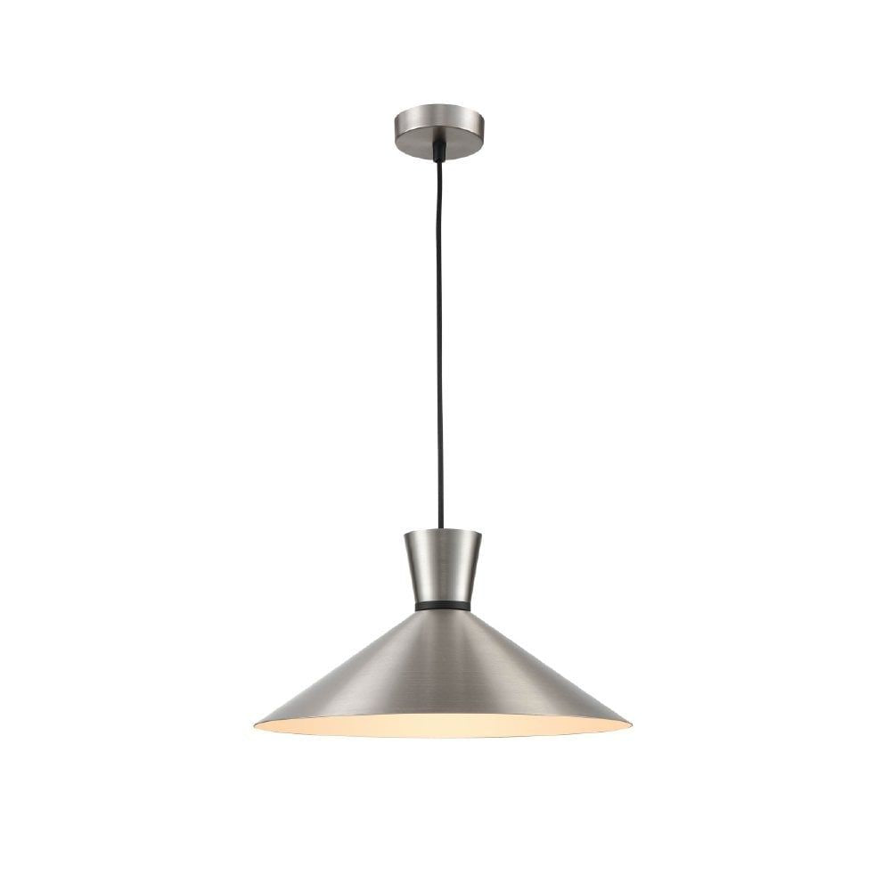 Franklite PCH211 Happy 1 Light Pendant Satin Nickel