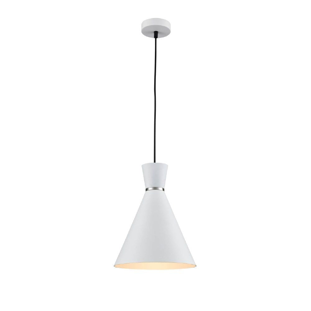 Franklite PCH212 Happy 1 Light Pendant White