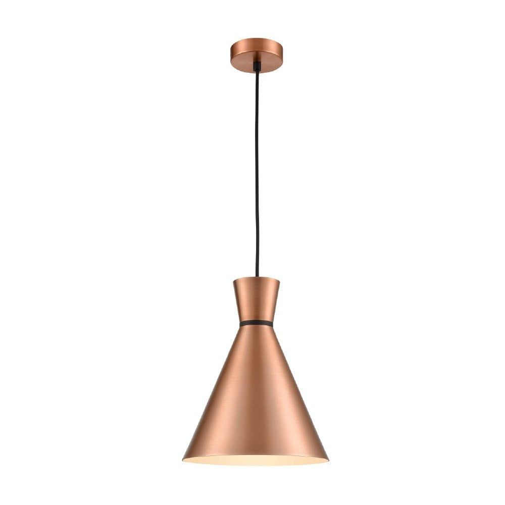 Franklite PCH216 Happy 1 Light Pendant Copper