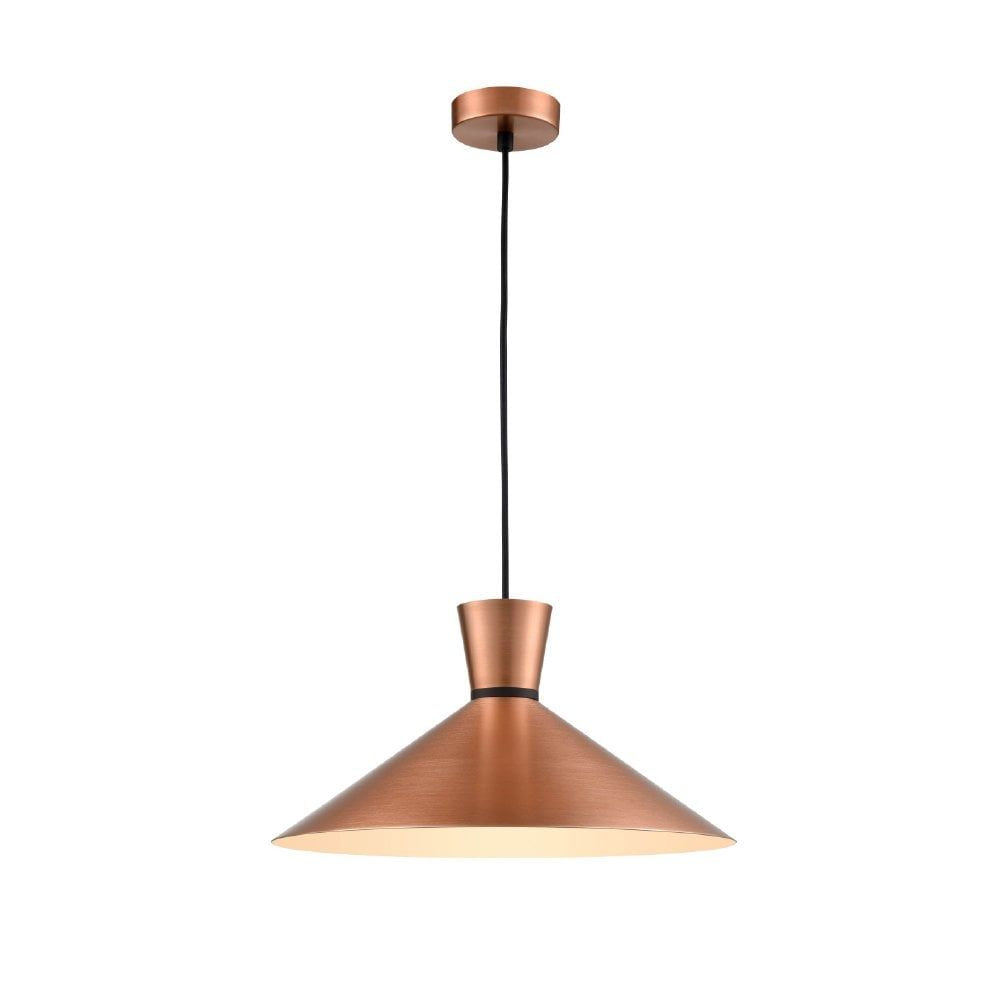 Franklite PCH217 Happy 1 Light Pendant Copper