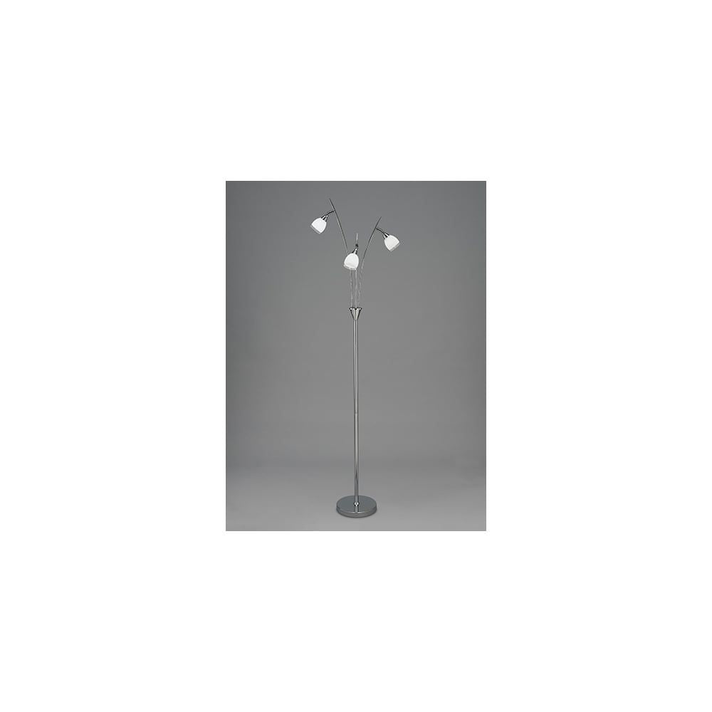 Franklite SL219 Lutina 3 Light Floor Lamp Chrome