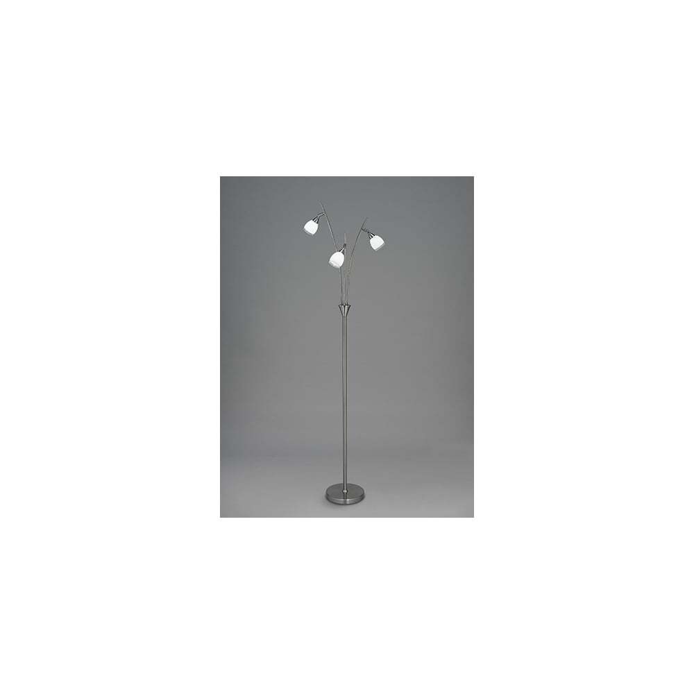 Franklite SL220 Lutina 3 Light Floor Lamp Satin Nickel