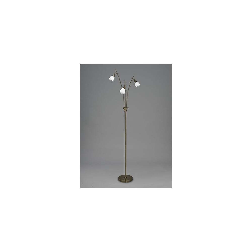 Franklite SL221 Lutina 3 Light Floor Lamp Bronze