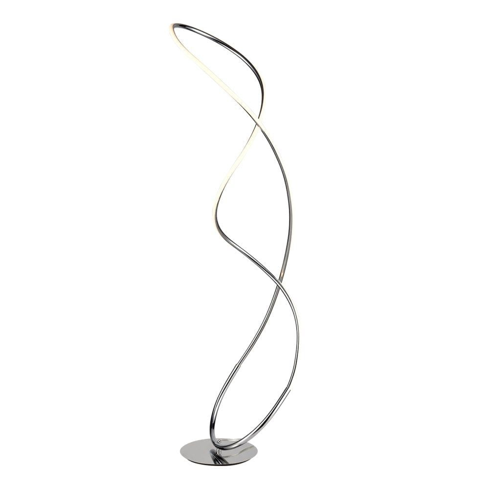 Franklite SL235 Tidal 1 Light Floor Lamp Chrome