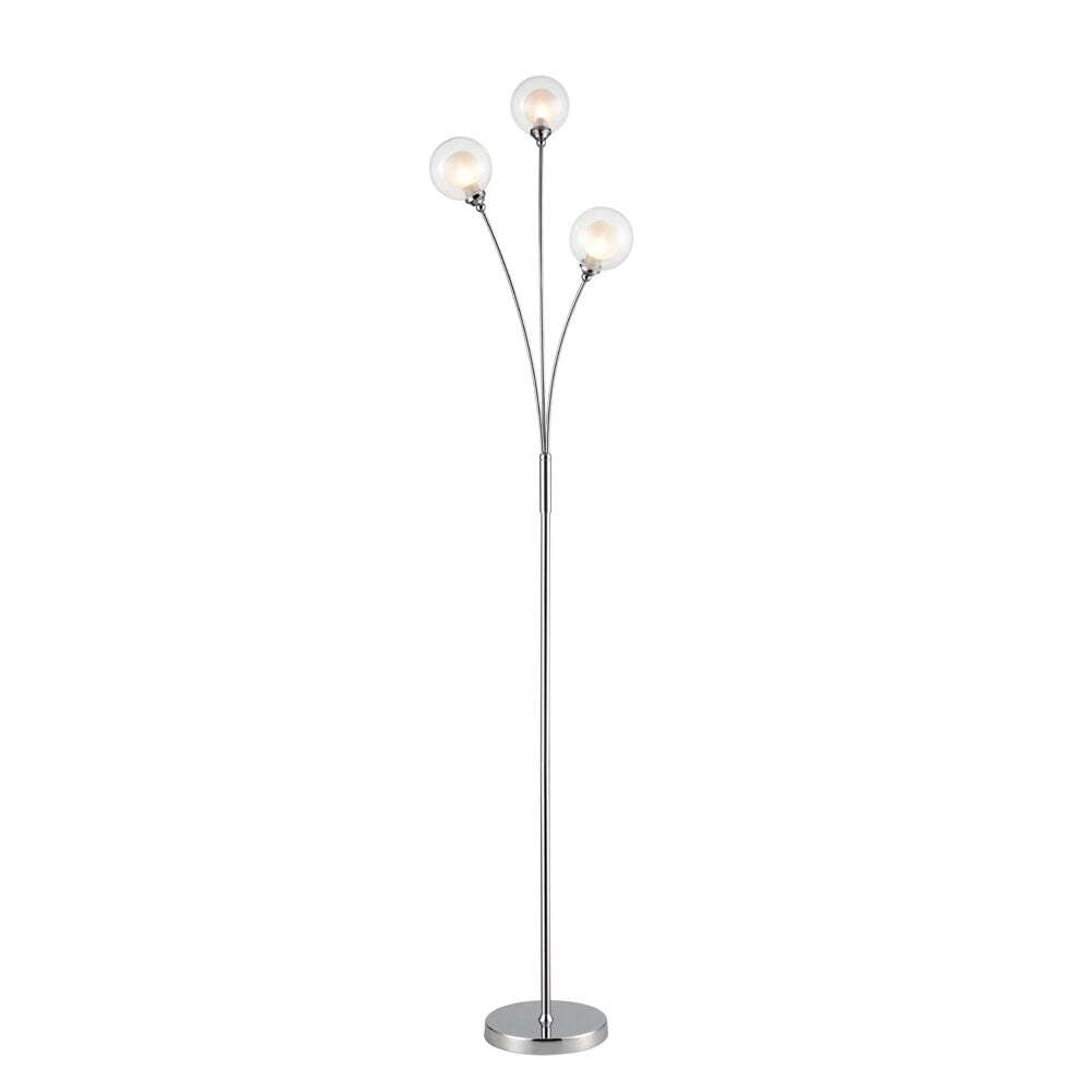 Franklite SL237 Bubble 3 Light Floor Lamp Chrome