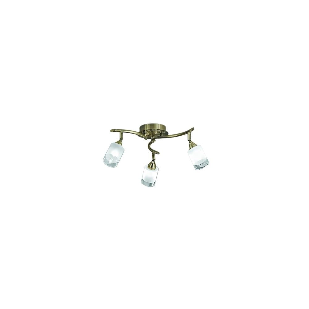 Franklite SPOT8773 Campani 3 Light Ceiling Flush Bronze