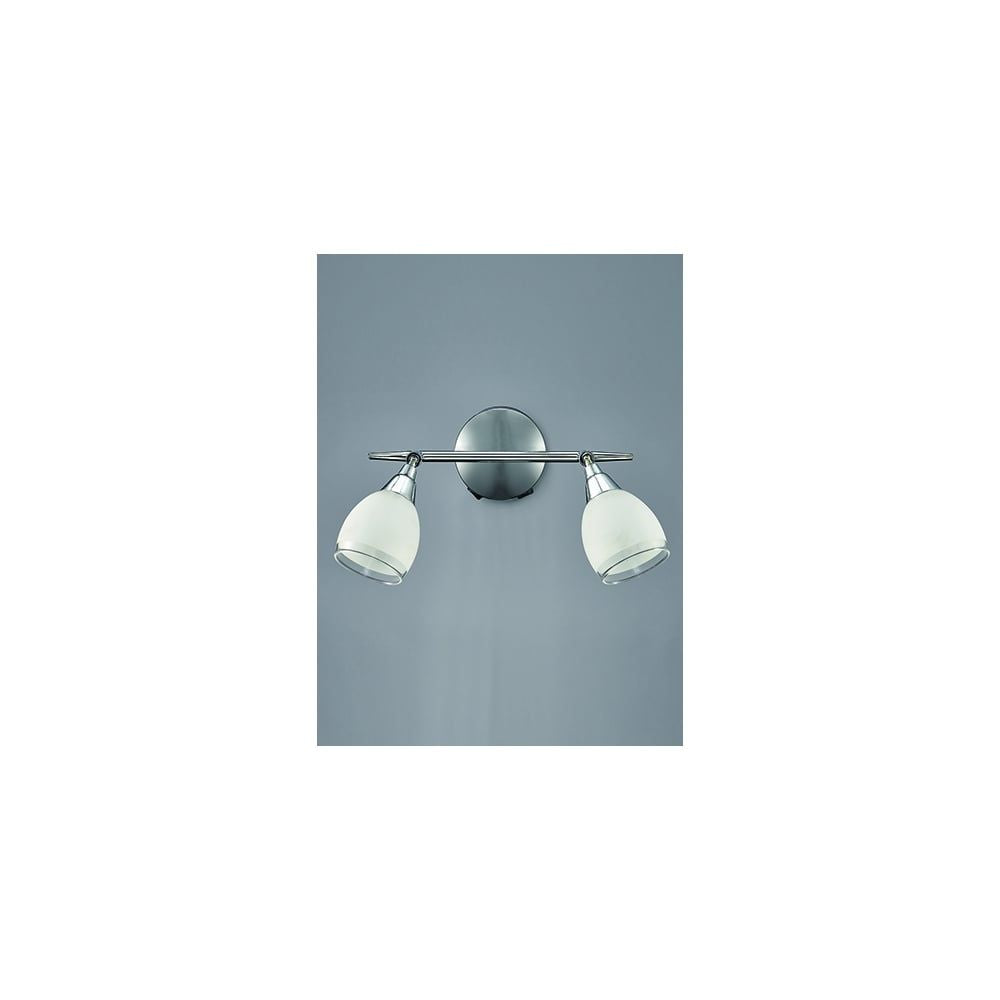 Franklite SPOT8962 Lutina 2 Light Wall Bracket Chrome