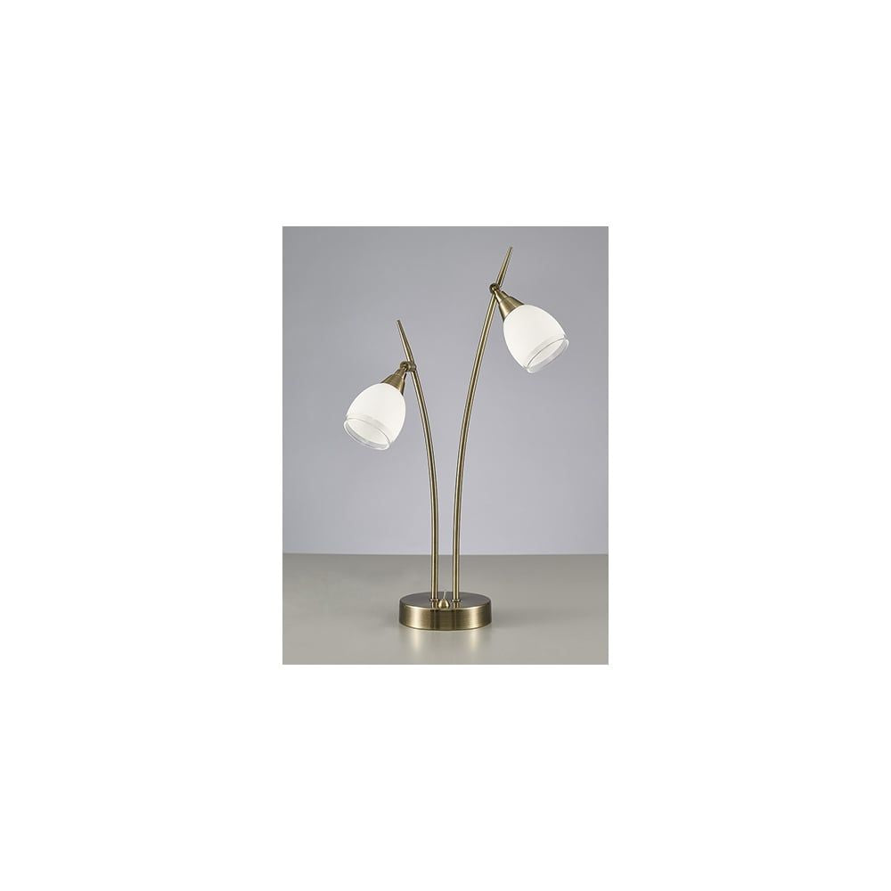 Franklite TL984 Lutina 2 Light Table Lamp Bronze
