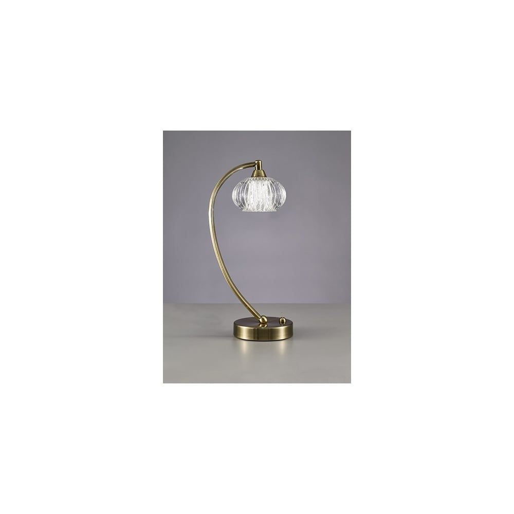 Franklite TL988 Ripple 1 Light Table Lamp Bronze