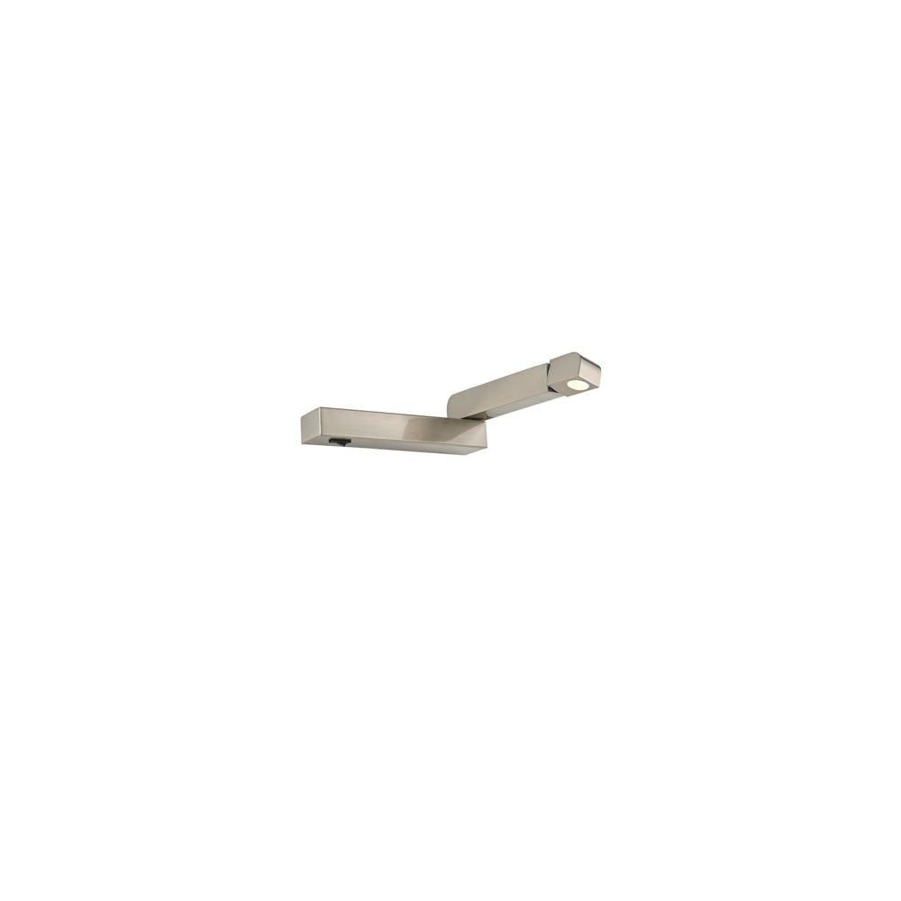 Franklite WB074 1 Light Wall Bracket Satin Nickel