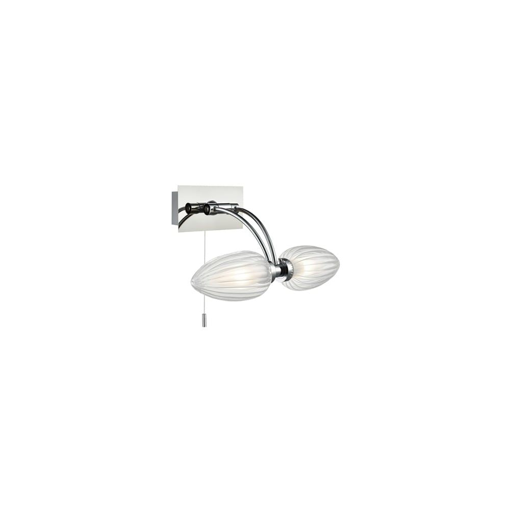 Franklite WB101 2 Light Wall Bracket Chrome