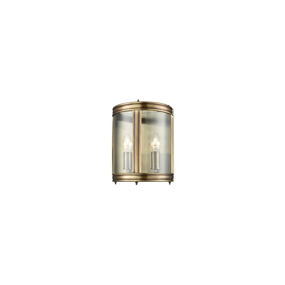 Franklite WB601 2 Light Wall Flush Bronze