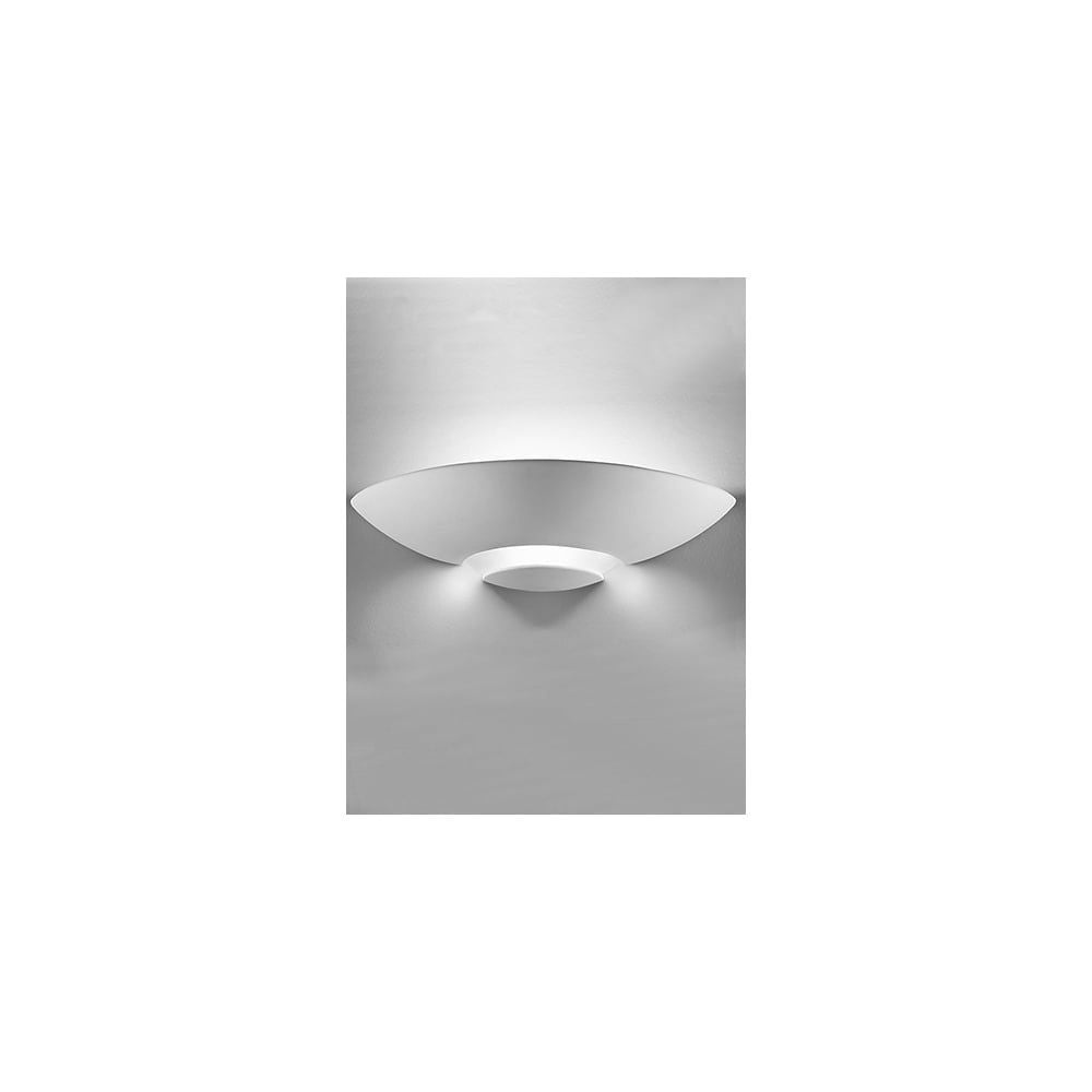 Franklite WB964 1 Light Wall Uplighter Ceramic