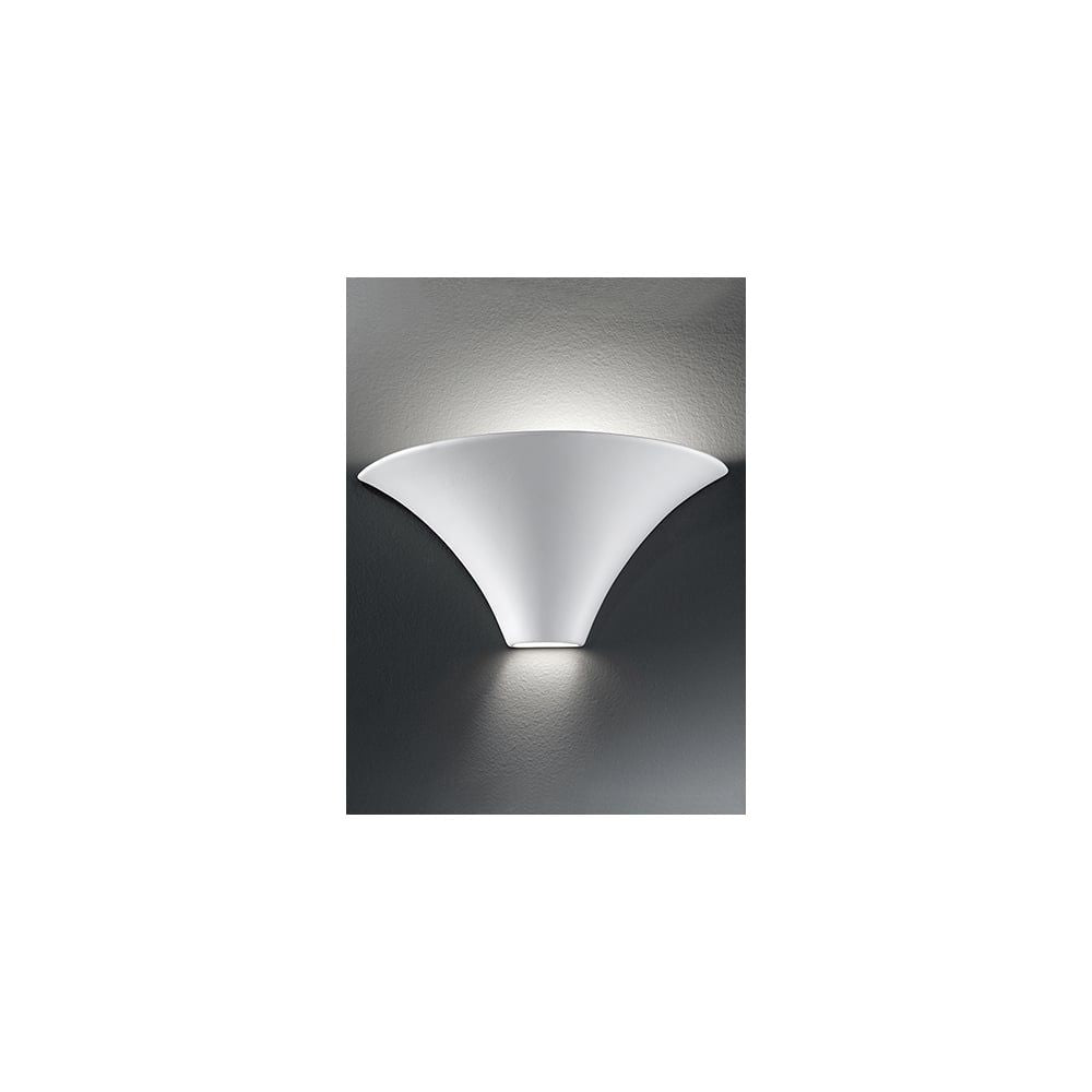 Franklite WB998 1 Light Wall Uplighter Ceramic