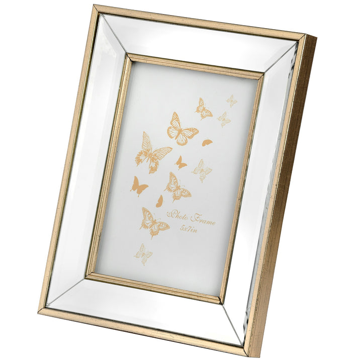 Hill Interiors 17123 Small Rectangle Mirror Bordered Photo Frame 4x6