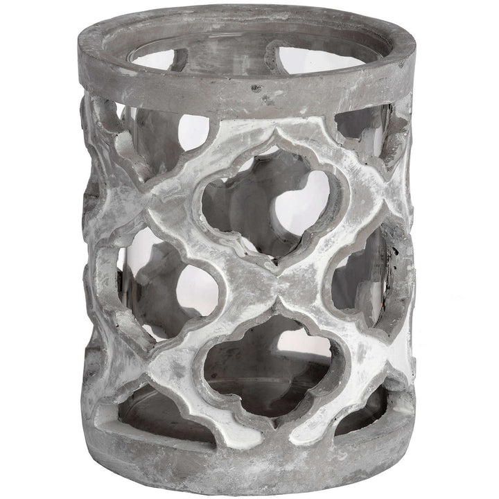 Hill Interiors 18525 Small Stone Effect Patterned Candle Holder