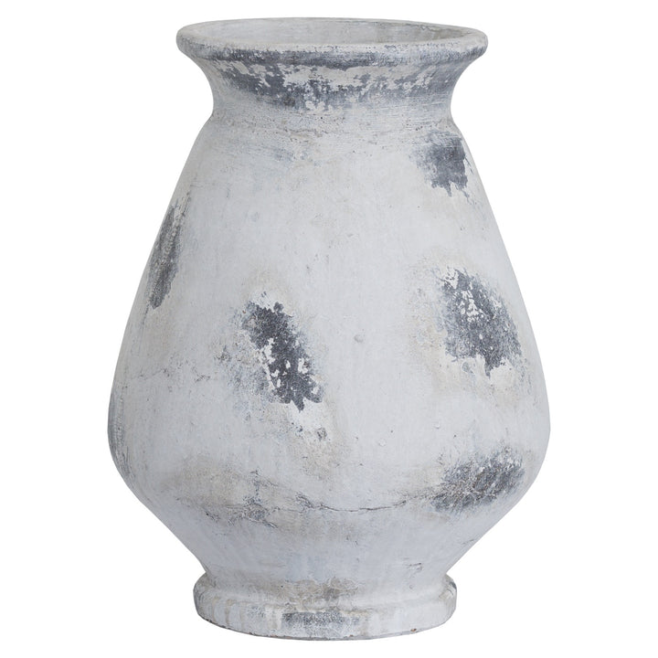 Hill Interiors 19500 Naxos Large Antique White Vase