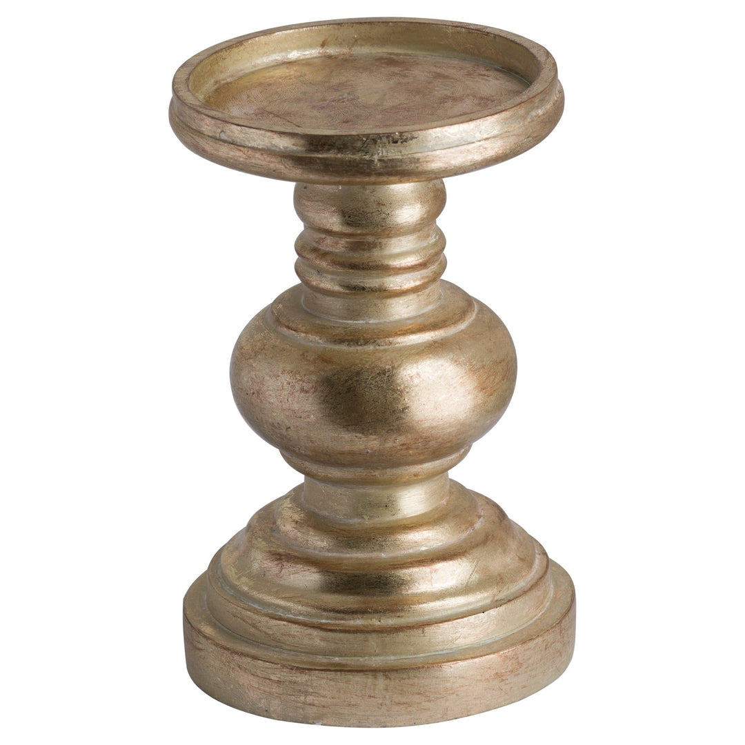 Hill Interiors 19821 Antique Brass Effect Squat Candle Holder